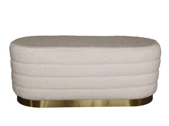 Σκαμπό Momo 16-0626 100x42x40cm White