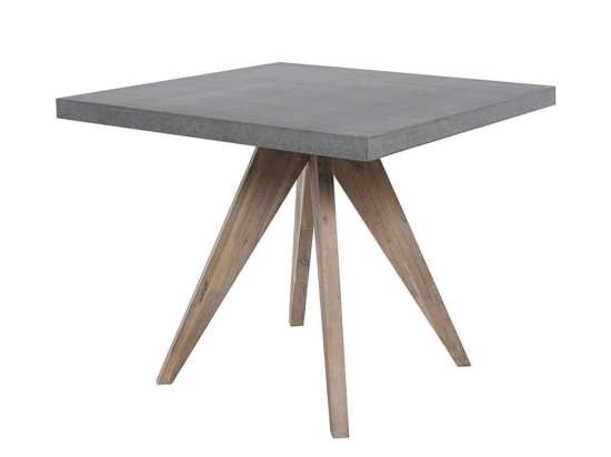 Τραπέζι Camiro 22-0068 90x90x75cm Cement