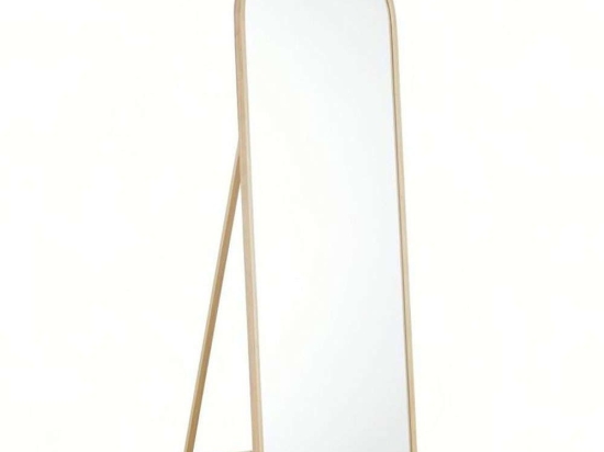 Καθρέπτης Δαπέδου Scandi 11-0542 45x175cm Natural Ξύλο,Γυαλί