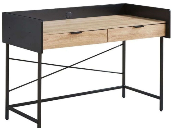 Γραφείο Homi 28-0272 123x60x86cm Natural-Black