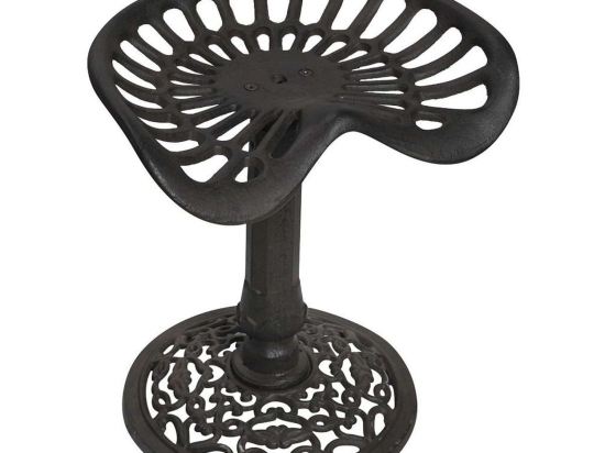 Σκαμπό KLI132 Black 45x36x50cm Espiel Μέταλλο