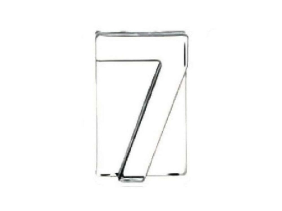 Διακοσμητικός Αριθμός Επτά MAT7 Διάφανο 11x7x3cm Espiel Γυαλί