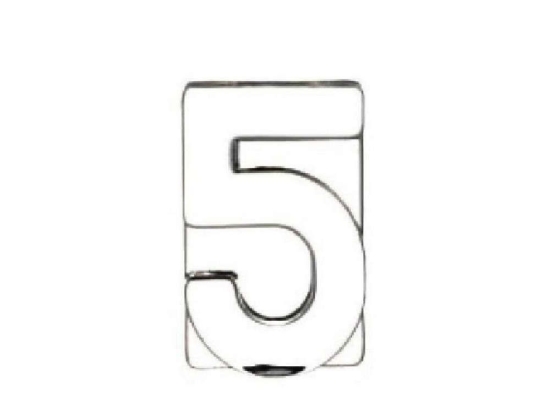 Διακοσμητικός Αριθμός Πέντε MAT5 Διάφανο 11x7x3cm Espiel Γυαλί