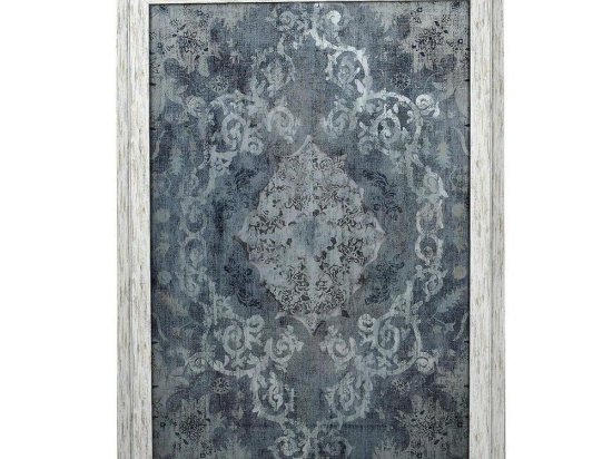 Κάδρο Μοτίβο RAM210 Μπλε 90x60cm Espiel Κάθετοι Ξύλο