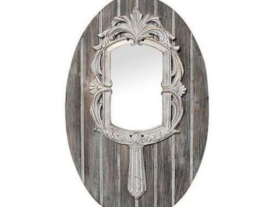 Καθρέφτης VET106 Γκρι 50,5x32x3,5cm Espiel Ξύλο
