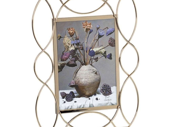 Κορνίζα Πλέγμα FAM211 13x18cm Gold Espiel Μέταλλο