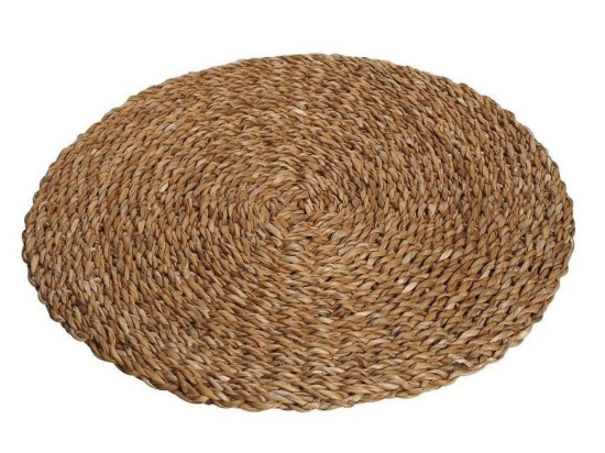 Σουπλά Στρόγγυλο KAG118K6 Καφέ 40x40cm Espiel 45x30cm Seagrass