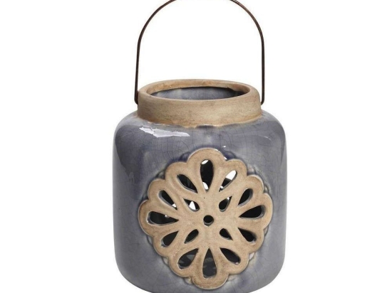 Φανάρι GOB133K2 Γαλάζιο 18x17x17cm Espiel Κεραμικό