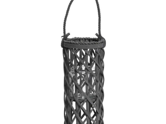 Φανάρι Κυλινδρικό LUX211 Γκρι 50x18x18cm Espiel Ξύλο