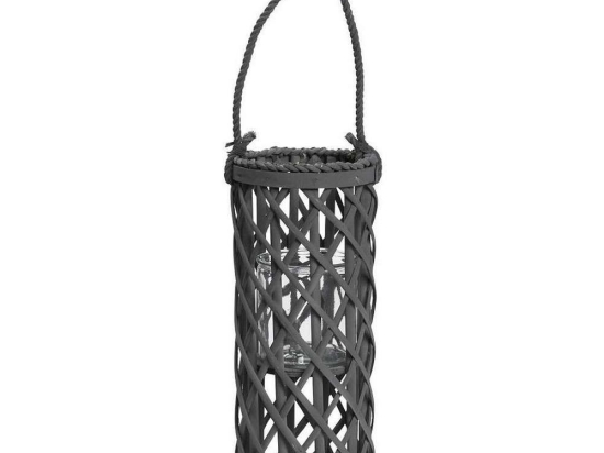 Φανάρι Κυλινδρικό LUX213 Γκρι 40x16x16cm Espiel Ξύλο