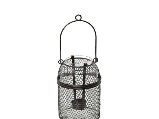 Φανάρι Πλέγμα FUT358 Γκρι 18,5x12,5x12,5cm Espiel Μέταλλο