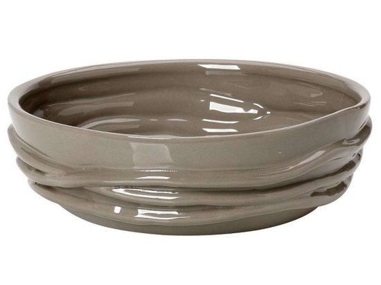 Διακοσμητικό Μπολ GUO103 Μπεζ 7X24X24Cm Espiel Κεραμικό