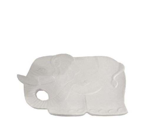 Διακοσμητικός Δίσκος Ελέφαντας 33cm White ROD101K3 Espiel Κεραμικό