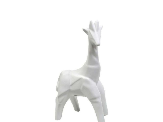 Διακοσμητική Φιγούρα Καμηλοπάρδαλη 30cm White JON112 Espiel Κεραμικό