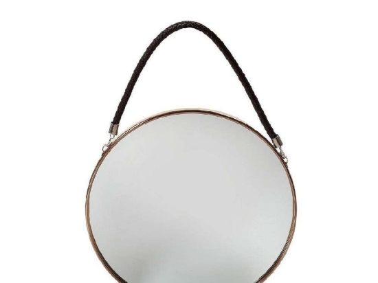 Καθρέπτης SEK103 30cm Brown Espiel Μέταλλο,Γυαλί