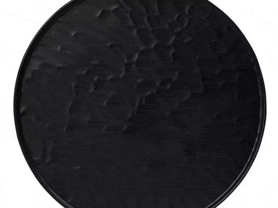Πιάτο Στρόγγυλο Ρηχό Wavy Matte Mlb335K18-6 Φ35cm Black Espiel Μελαμίνη