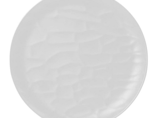 Πιάτο Στρόγγυλο Ρηχό Wavy Matte Mlw346K36-6 Φ28cm White Espiel Μελαμίνη