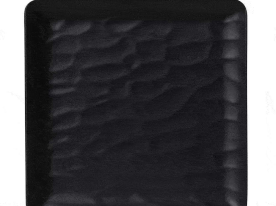 Πιάτο Τετράγωνο Ρηχό Wavy Matte Mlb347K72-6 18x18cm Black Espiel Μελαμίνη