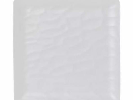 Πιάτο Τετράγωνο Ρηχό Wavy Matte Mlw348K48-6 Φ22cm White Espiel Μελαμίνη
