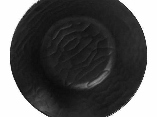 Μπωλ Στρογγυλό Wavy Matte Mlb390K12-1 40X40cm Black Espiel Μελαμίνη