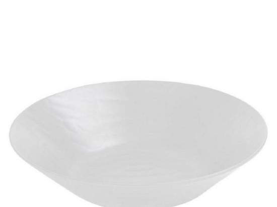 Μπωλ Στρογγυλό Wavy Matte Mlw390K12-1 40X40cm White Espiel Μελαμίνη