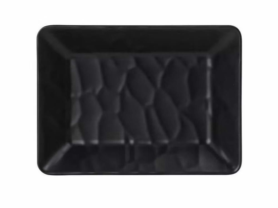 Μπωλ Ορθογώνιο Wavy Matte Mlb470K144-6 12X8,5cm Black Espiel Μελαμίνη