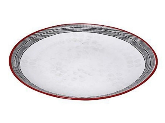 Πιάτο Roma Στρογγυλό Ρηχό Lis105K6 Φ27cm Black-White Espiel Κεραμικό