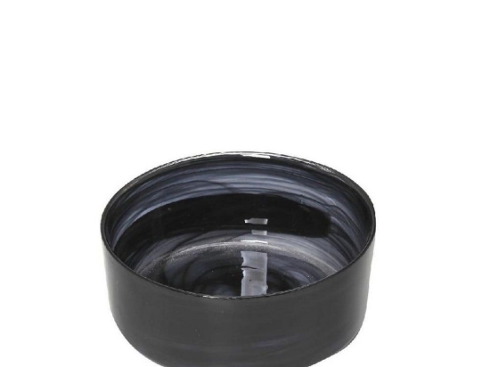 Μπωλ Atlas Οβάλ Alabaster Hor1628K6 15cm Black Espiel Γυαλί
