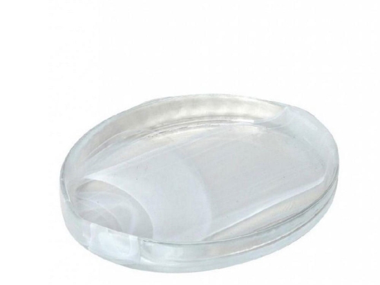 Μπωλ Atlas Οβάλ Alabaster Hor1609K6 15Χ12,5cm White Espiel Γυαλί