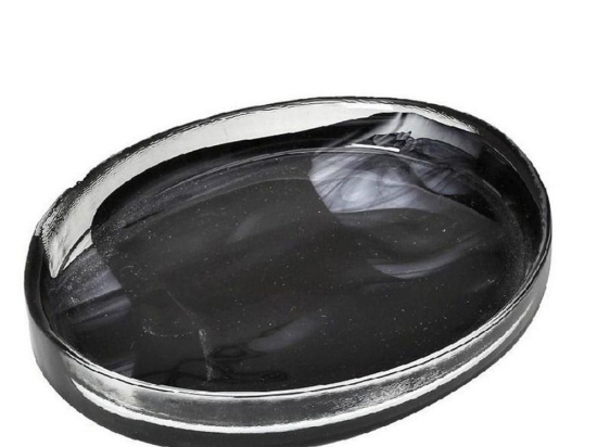Μπωλ Atlas Οβάλ Alabaster Hor1610K6 15Χ12,5cm Black Espiel Γυαλί