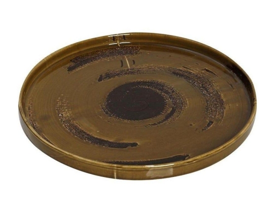 Πιάτο Πορσελάνινο Typhoon Step Ρηχό Tlw130K2 Φ30cm Brown Espiel Πορσελάνη
