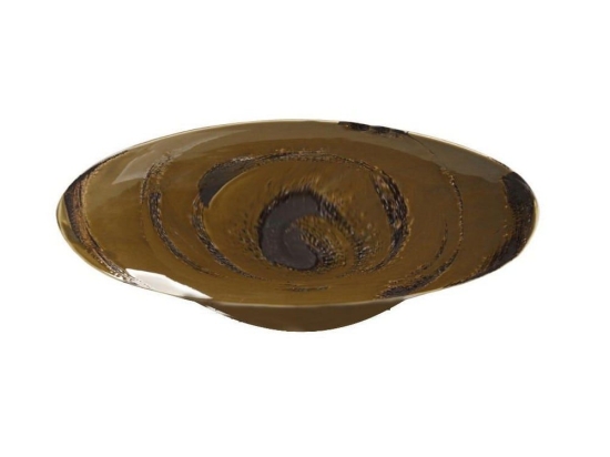 Πιάτο Πορσελάνινο Typhoon Σπαγγέτι Βαθύ Tlw120K6 Φ27cm Brown Espiel Πορσελάνη