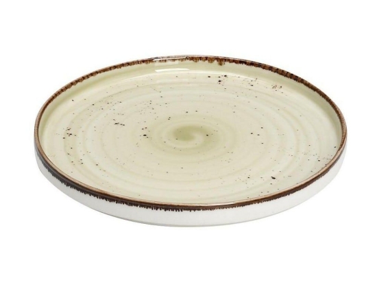 Πιάτο Πορσελάνινο Terra Step Ρηχό  Σετ 6 τμχ Tlh132K6 Φ21cm Green Espiel Πορσελάνη