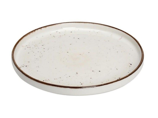 Πιάτο Πορσελάνινο Terra Step Ρηχό Tlk130K2 Φ30cm Cream Espiel Πορσελάνη