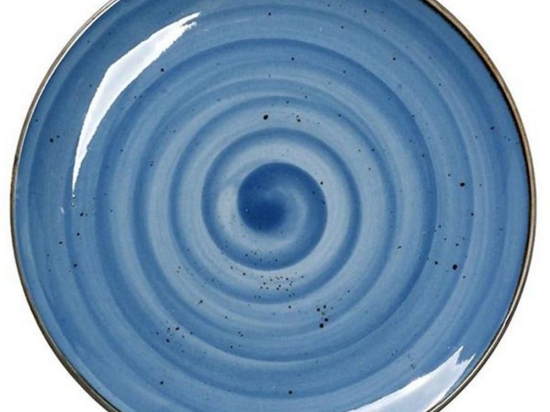 Πιάτο Πορσελάνινο Terra Φρούτου Σετ 6 τμχ Tlf103K6 Φ19cm Blue Espiel Πορσελάνη