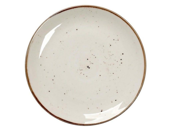 Πιάτο Πορσελάνινο Terra Ρηχό Σετ 6 τμχ Tlk102K6 Φ24,5cm Cream Espiel Πορσελάνη