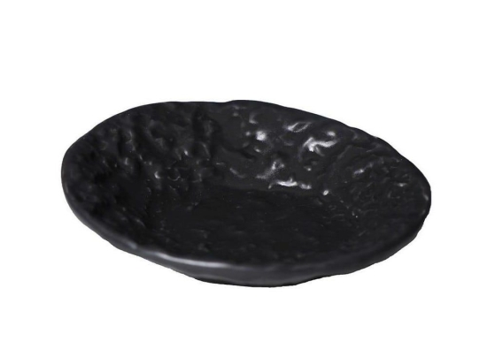 Πιάτο Στρογγυλό Βαθύ Volcano Σετ 6 τμχ Qab116K6 Φ23cm Black Espiel Πορσελάνη
