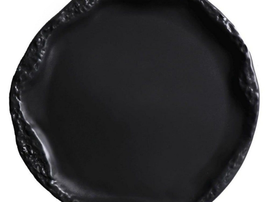 Πιατέλα Volcano Qab104K4 Φ30cm Black Espiel Πορσελάνη