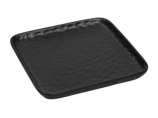 Πιάτο Τετράγωνο Κεραμικό Lava Nol116K4 20cm Black Espiel Κεραμικό