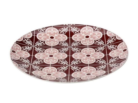 Πιάτο Ρηχό Decor Στρόγγυλο Snm1001K6 Φ26cm Red Espiel Κεραμικό