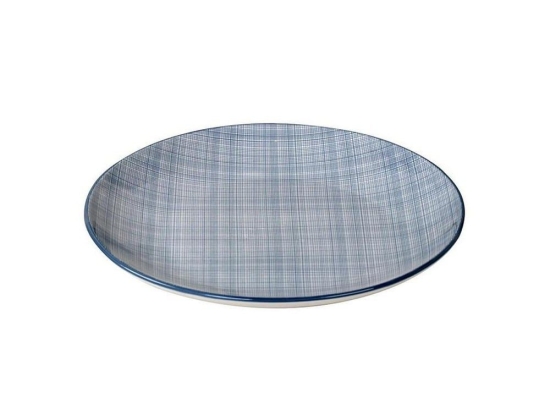 Πιάτο Linea Blue Φρούτου Σετ 6 τμχ Ata105K6 Φ21Cm. Κεραμικό Light Blue Espiel Κεραμικό