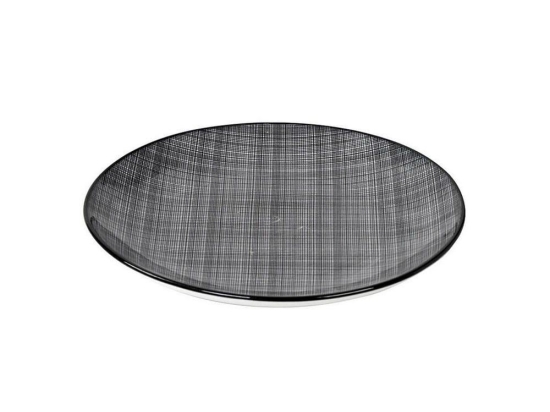 Πιάτο Linea Gray Φρούτου Ata106K6 Φ21Cm. Κεραμικό Black Espiel Κεραμικό
