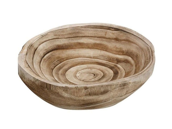 Σαλατιέρα Στρόγγυλη Ξύλινη Xyp111 35X30cm Natural Espiel Large Ξύλο