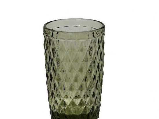Ποτήρι Σωλήνας Tristar 12.8cm Tir107K6 Green Espiel Γυαλί
