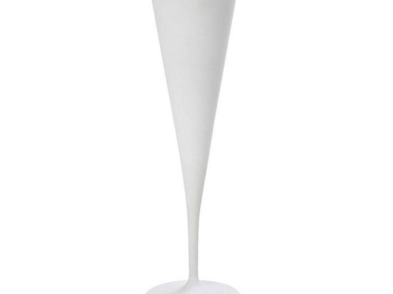 Ποτήρι Σαμπάνιας Κωνικό Maya Mat Rab318K6 5Χ24cm White-Silver Espiel Γυαλί