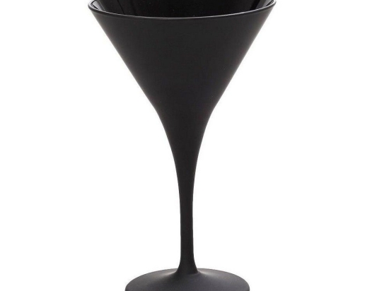 Ποτήρι Martini Κωνικό Maya Mat 10 Rab326K6 5Χ17 5cm Black Espiel Γυαλί