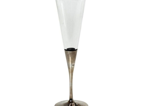 Ποτήρι Σαμπάνιας V-Line 4 5Χ22 Rab122K6 5Χ22 5cm Platinum Espiel Γυαλί