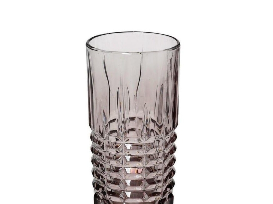 Ποτήρι Σωλήνας Patrick 390ml 15cm Rop124K6 Purple Espiel Γυαλί
