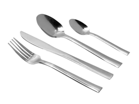 Μαχαιροπίρουνα Xer101 (Σετ 24Τμχ) Silver Espiel 24 τμχ Ανοξείδωτο Ατσάλι