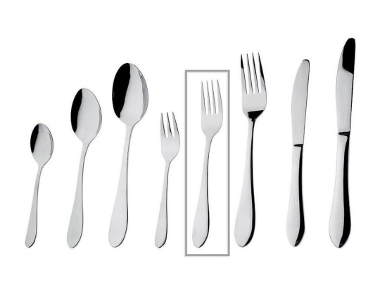Πιρούνι Φρούτου Prime 17.8cm Cus106K12 Silver Espiel Ανοξείδωτο Ατσάλι